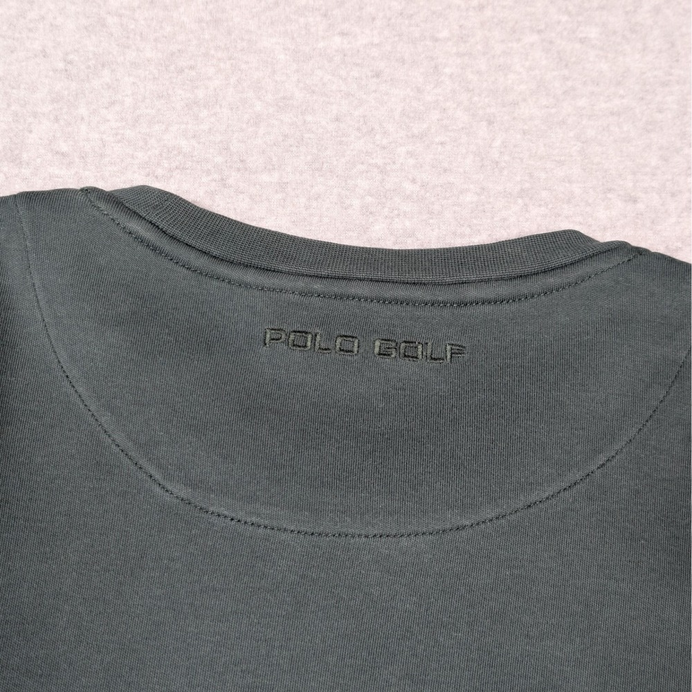 Vtg Polo Golf Ralph Lauren Pima Cotton Sweatshirt Mens Large Green Crewneck - Picture 4 of 7